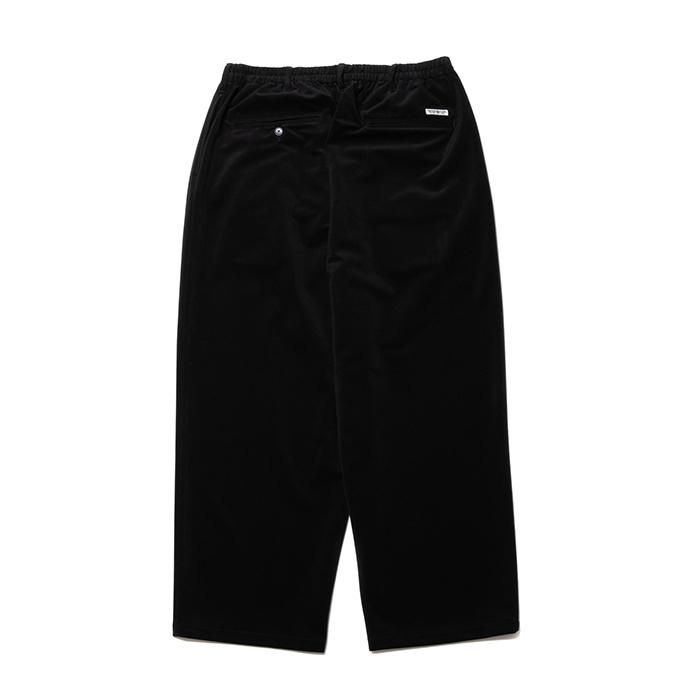COOTIE/POLYESTER CORDUROY 2 TUCK EASY PANTS/BLACK | しなやかな