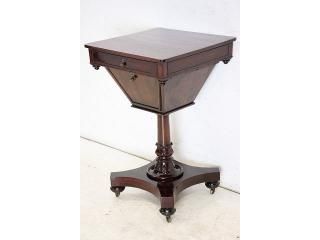 イギリス製アンティークのソーイングボックス・裁縫箱 木製手芸収納