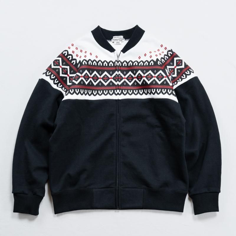 SNOW PATTERN ZIP SWEATSHIRT with TCB JEANS