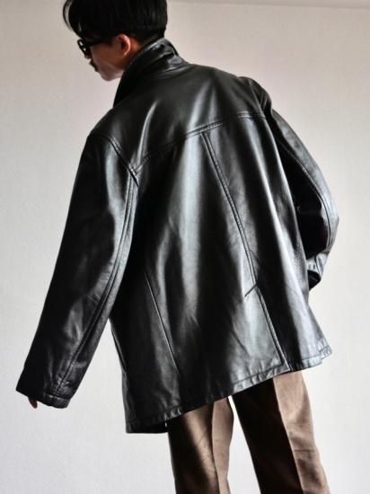 1980's Vintage MARIO VITTORIO Goat Leather Coat Exclusively for