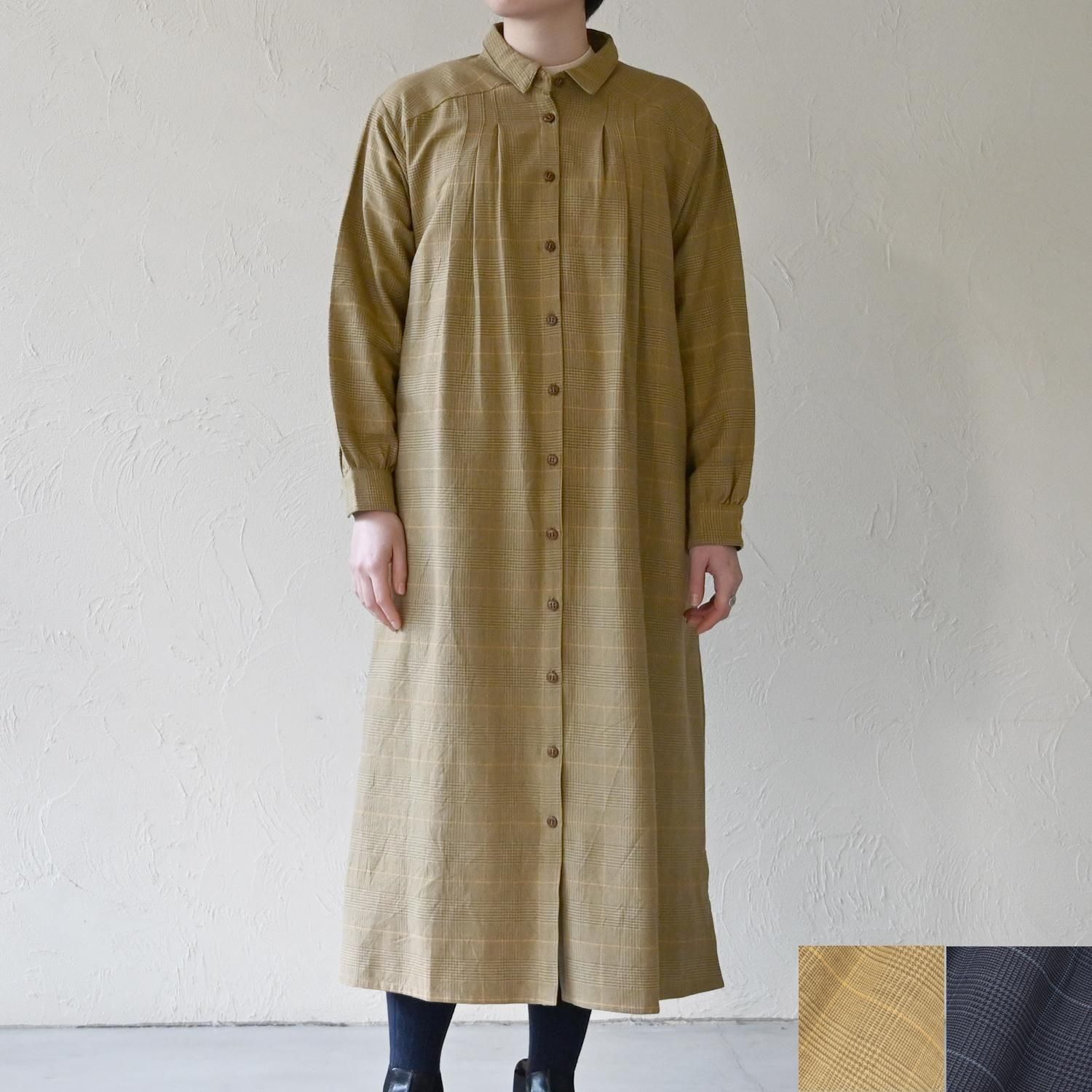 グレンチェックシャツワンピース - 【シサム工房 公式OnlineStore