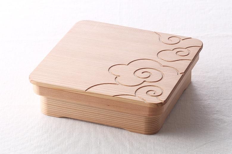 5寸松花堂お弁当箱 ／雲紋柄｜箱屋常吉 -TSUNEKICHI-