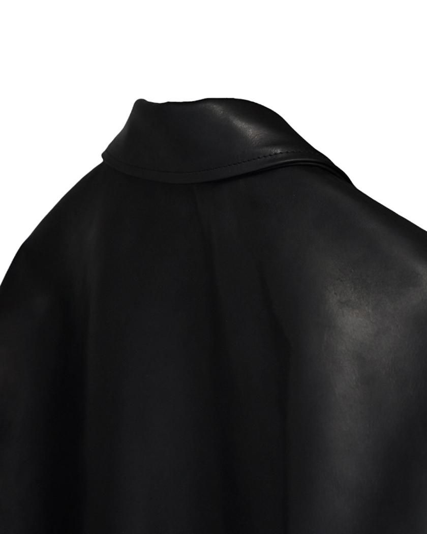 MID LENGTH DAPPER LEATHER COAT】cow leather - Time is on