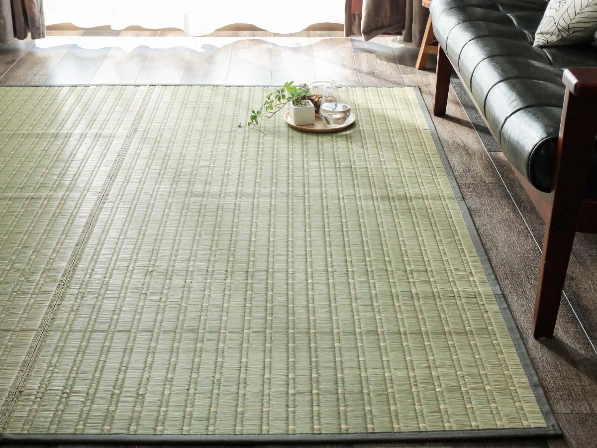 掛川織の国産い草カーペット『織部(おりべ)ナチュラル 江戸間2～8畳