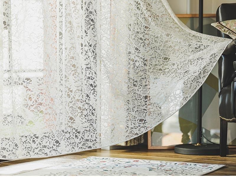 MORRIS＆Co. カーテン & 輸入レースカーテン床丈セット 【公式通販】