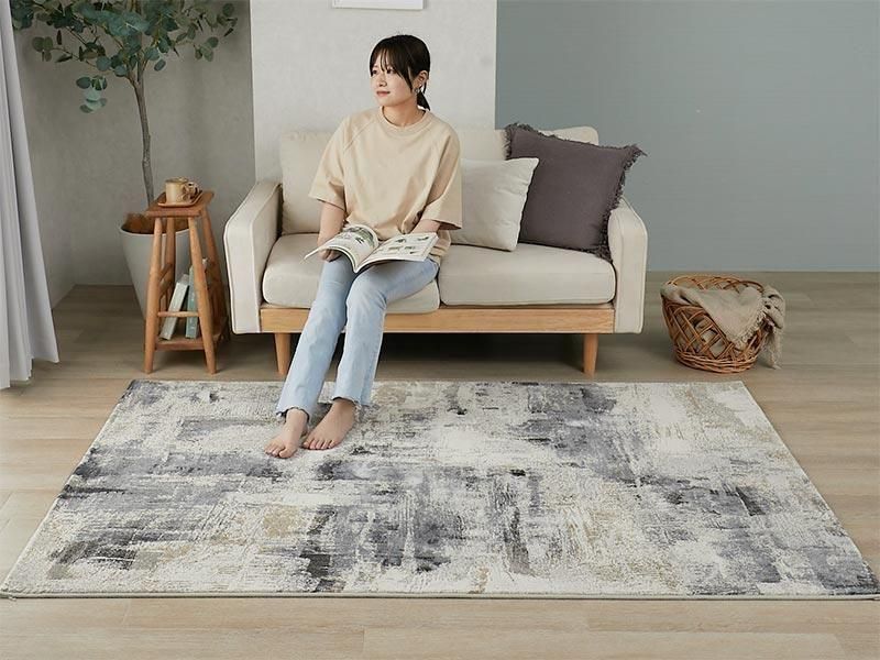 ビンテージ風のアートモダンデザインが魅力。高密度で織られたベルギー