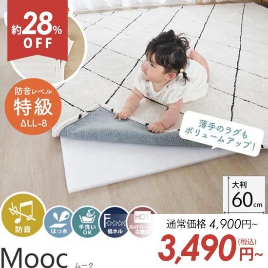 訳アリ・アウトレット】極厚20mmで防音・保温！ラグの下に敷いて厚みを