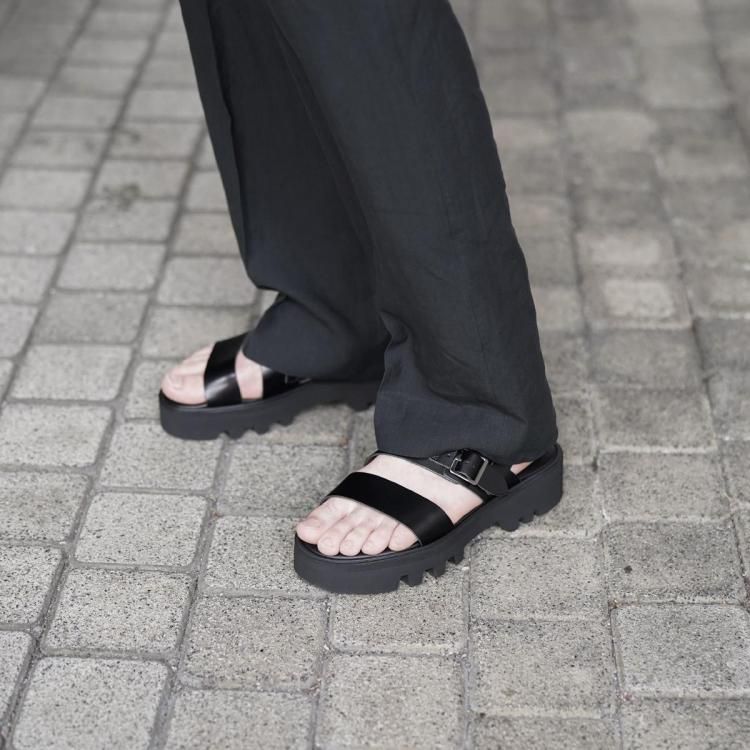 フットザコーチャー foot the coacher 25SS ベルトサンダル レザー