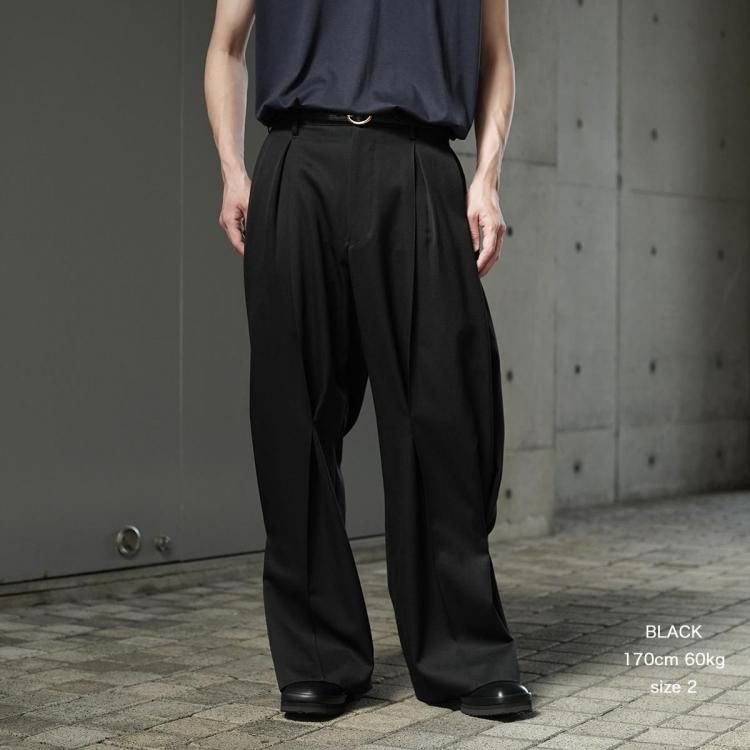 コッキ KHOKI 25aw タックディテールンパンツ Tuck-detail pants
