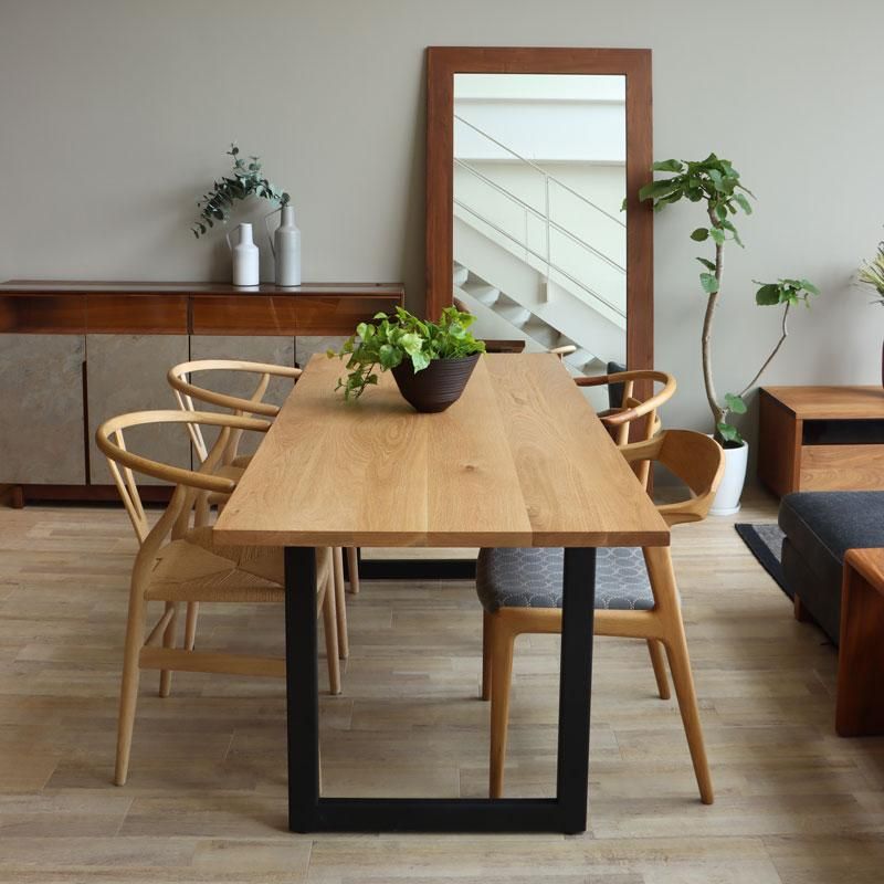 三島家具オリジナル SELECTダイニングテーブル 鉄脚ブレード- 丁寧な