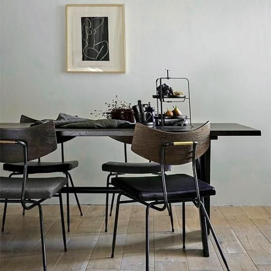 SQUARE ROOTS】SOLI CHAIR /SEARED OAK BLACK LEATHER - SHOP ASPLUND