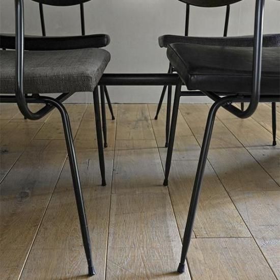 SQUARE ROOTS】SOLI CHAIR /SEARED OAK BLACK LEATHER - SHOP ASPLUND