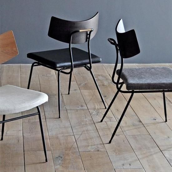 SQUARE ROOTS】SOLI CHAIR /SEARED OAK BLACK LEATHER - SHOP ASPLUND