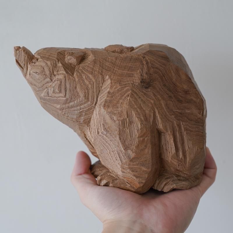 吉田マホガニー（翆帆） / 木彫り熊 01 - MILK - RHINES