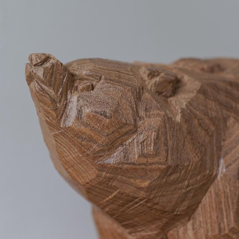 吉田マホガニー（翆帆） / 木彫り熊 01 - MILK - RHINES