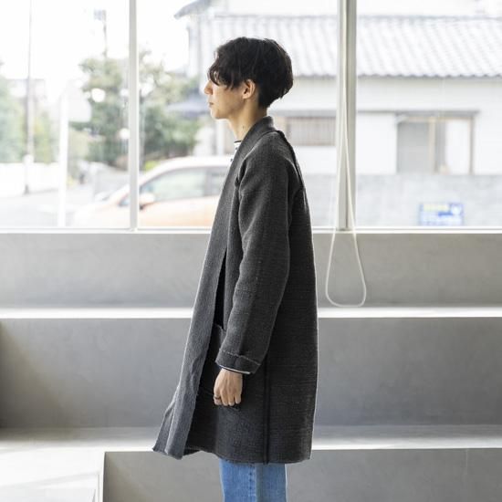MITTAN OCガラ紡ロングジャケット［炭］ - Maiden Voyage