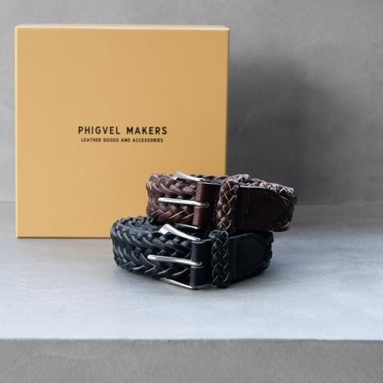 PHIGVEL LEATHER MESH BELT 2色展開 - Maiden Voyage