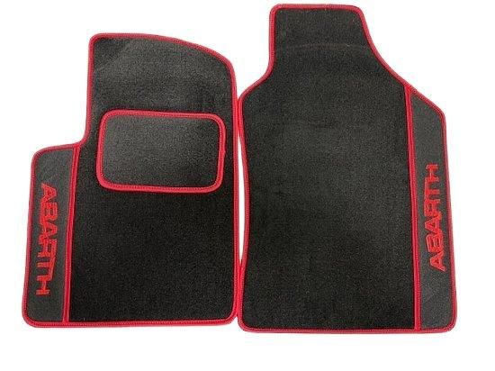 アバルト500 595 695右ハンドル用フロアマット（前後左右4枚）1組