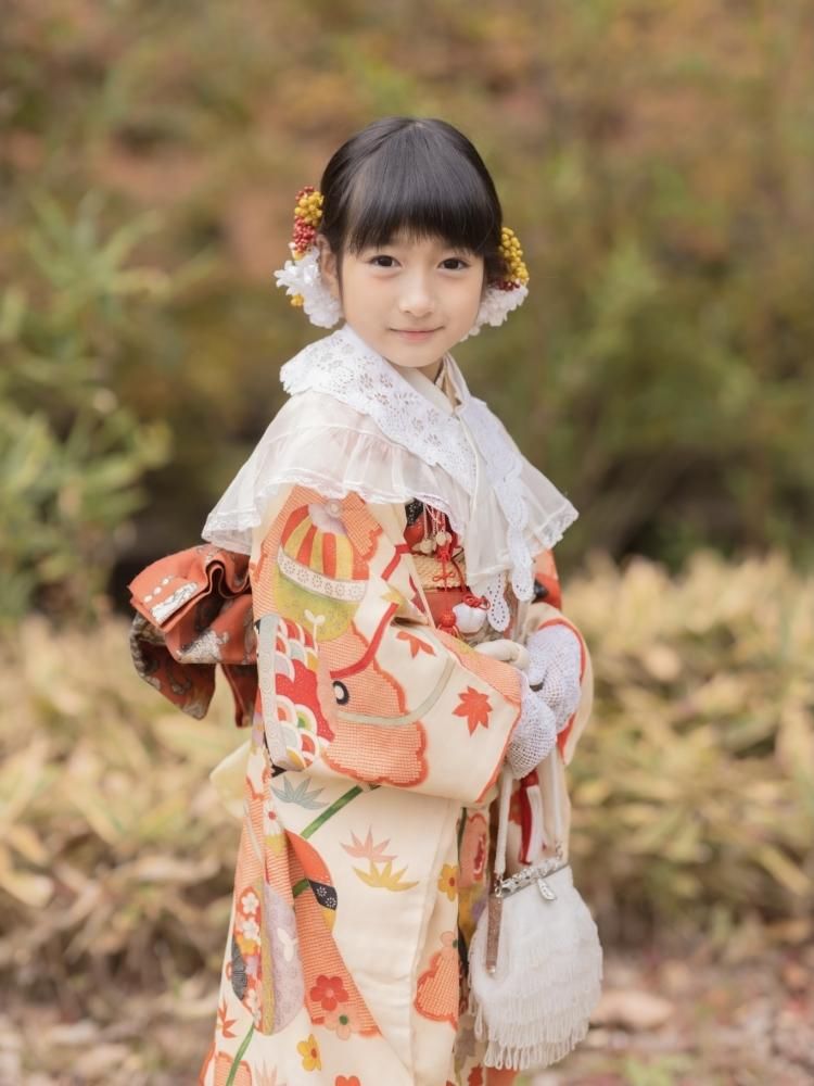 7歳〉アンティーク着物 7-i - 西尾市の七五三撮影｜アンティーク着物