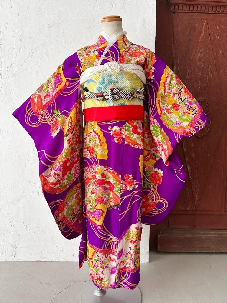 7歳〉アンティーク着物 7-h - 西尾市の七五三撮影｜アンティーク着物