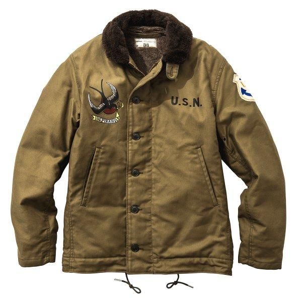 ザ リアルマッコイズ N-1 KHAKI USS PIRANHA デッキジャケット THE