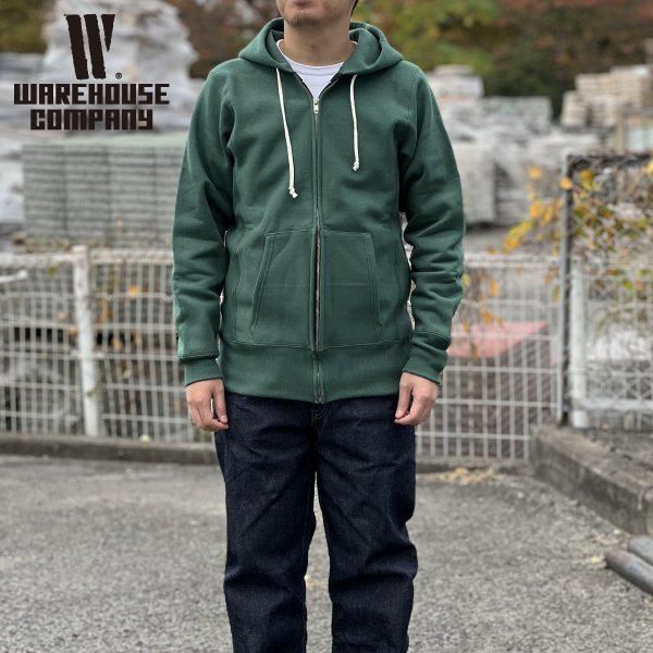 ウエアハウス Lot 487 無地 リバースウィーブ スウェット パーカー