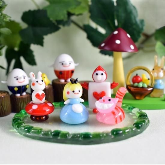 ミニチュアガラス細工｜きのこRD｜フォーカートグラスワークス