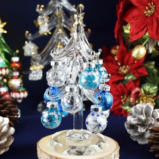 クリスマスガラス細工｜ロマンチックツリー｜フォーカートグラスワークス