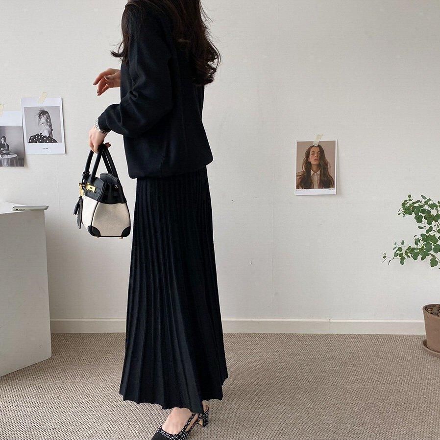 セットアップ | ニット スカート - orubia