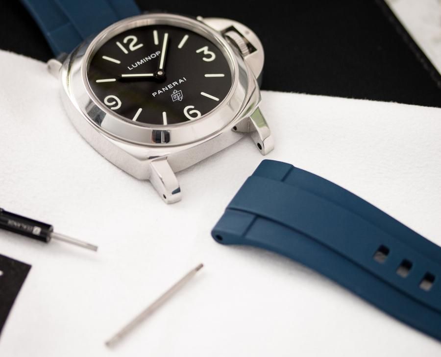 パネライ サブマーシブル クアランタクアトロ用ラバーベルト/ For