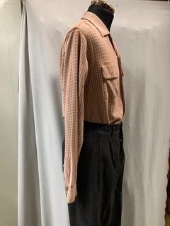 40s 50s Jason ギャバジンシャツ ヴィンテージ ボックスシャツ 1940