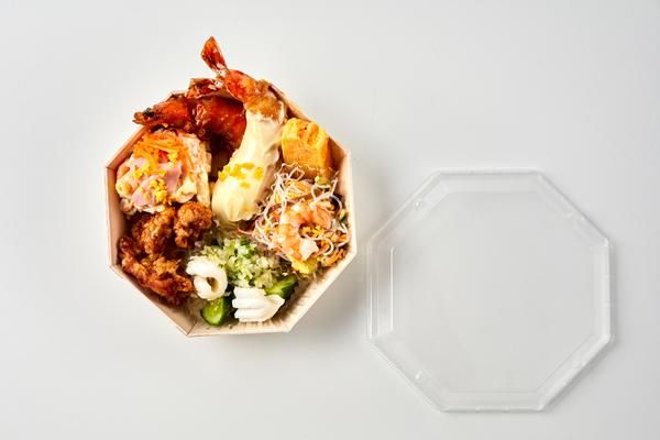 エコオリFAN-09B 八角形M 透明蓋付き 50個/木具輪 株式会社スドウ