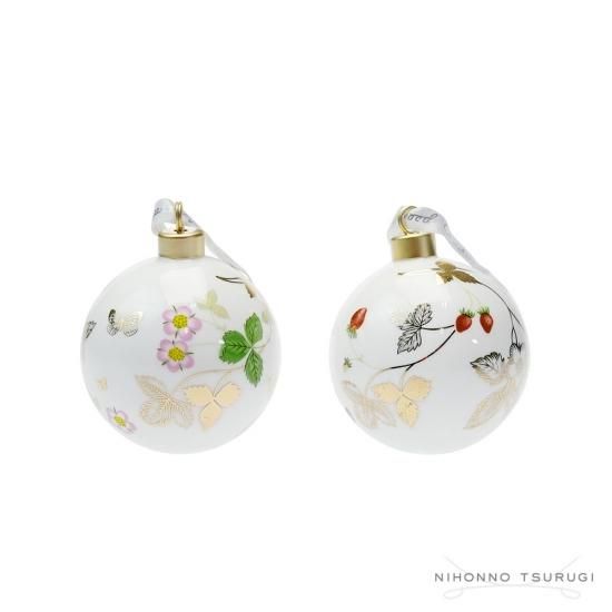 ウェッジウッド (WEDGWOOD) ホリデイ オーナメント ボール ワイルド