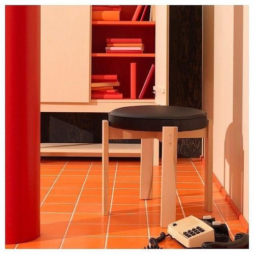 IKEA イケア スツール ビーチ ヨンスビン ブラック m30560995 HOLMSJO