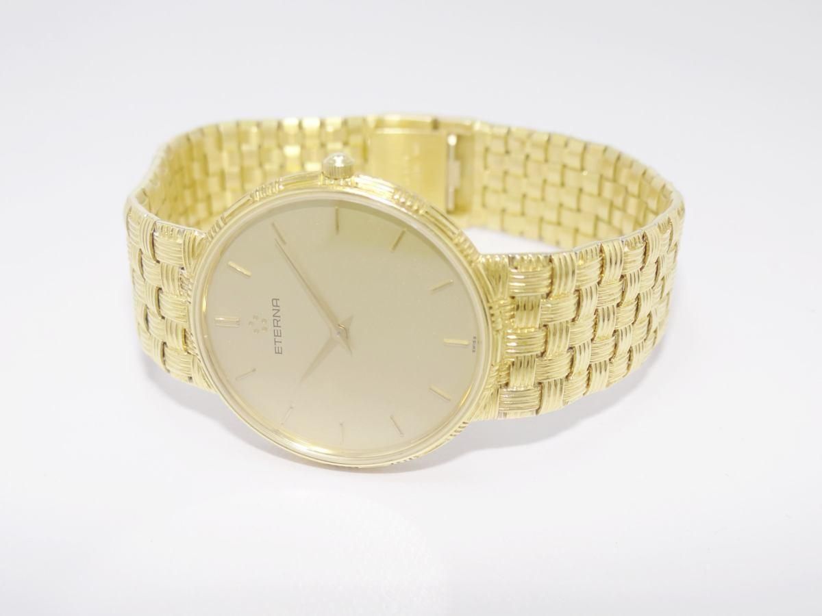 K18エテルナ/クオーツ/69.5g/金無垢時計/イエローゴールド素材/ケース