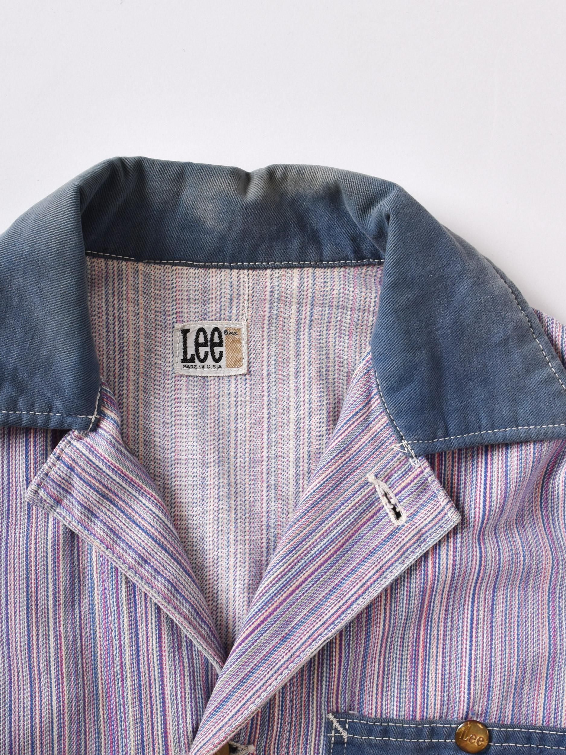 70's アメリカ製 Lee マルチストライプ カバーオール - 古着屋