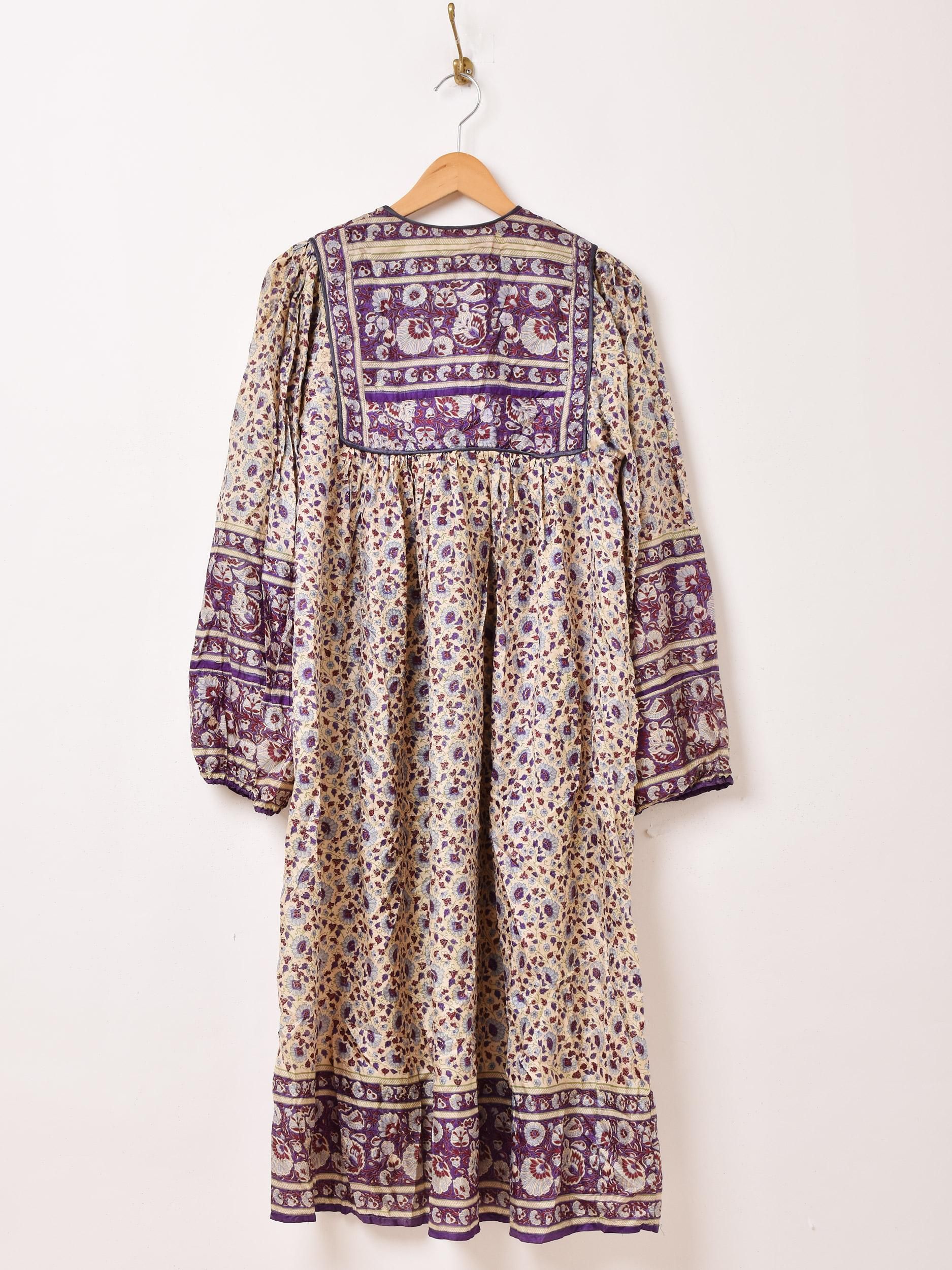 インド綿ワンピース | ヴィンテージ - 古着屋グレープフルーツ ムーン