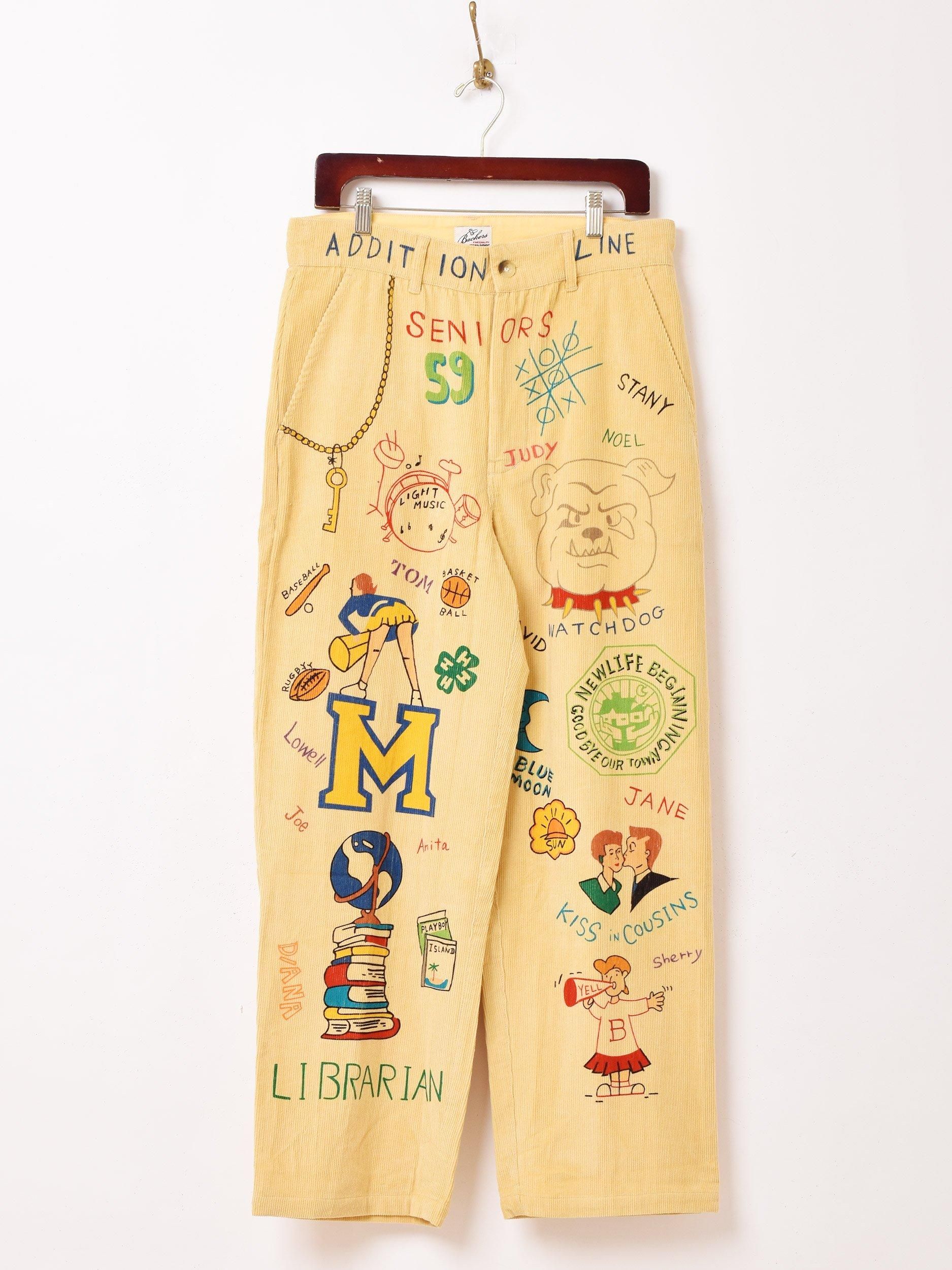 Backers メモリアルペイントパンツ | ホワイト - 古着屋