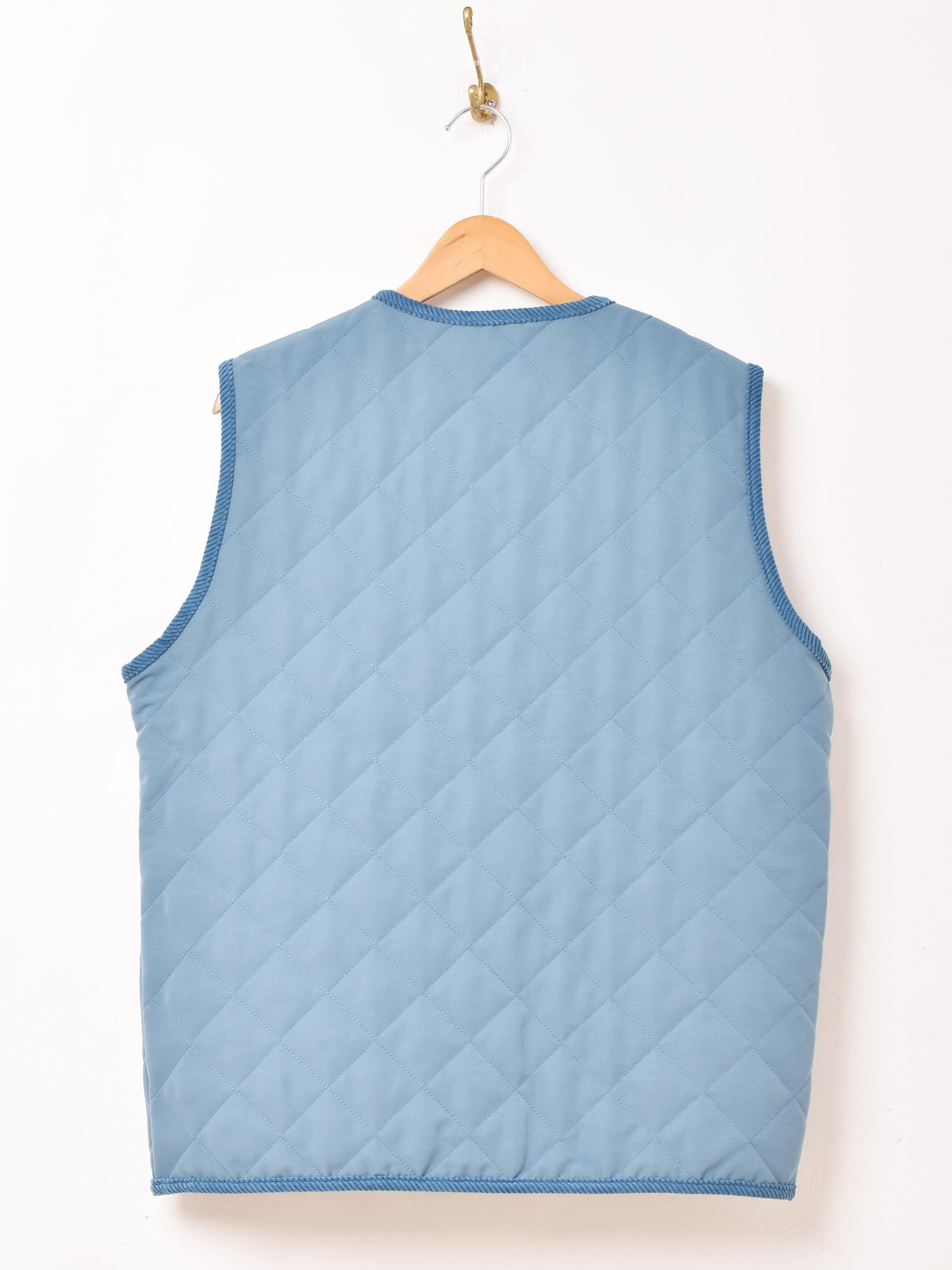 キルティングベスト | Backers | サックスブルー - 古着屋