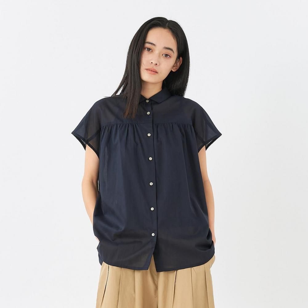 スイスコットンバックギャザーブラウス | 上質な素材 - STAMPS ONLINE