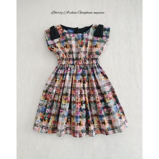 リバティ生地アーカイブギンガム親子リンク服 | ママスカート＆ガール