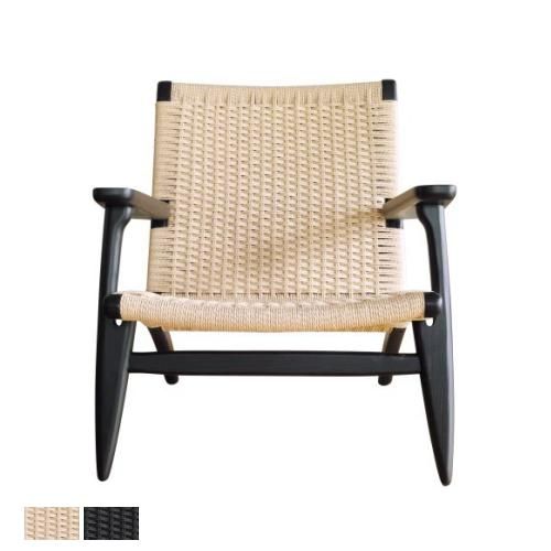 ハンス・J・ウェグナー 】CH25ラウンジチェア/ブラックBK[リプロダクト