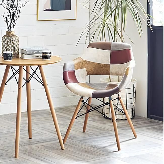 パッチワークデザインチェア | おしゃれなダイニングチェア - リ