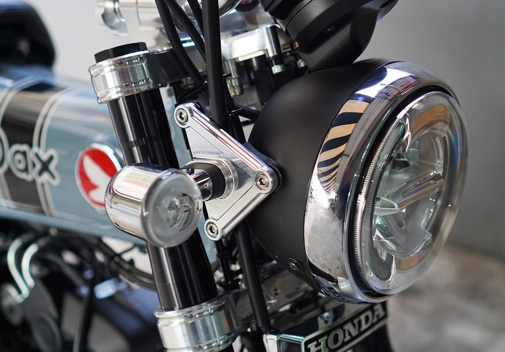 Dax125/ダックス125 モンキー125/Monkey125 ヘッドライトステー 黒