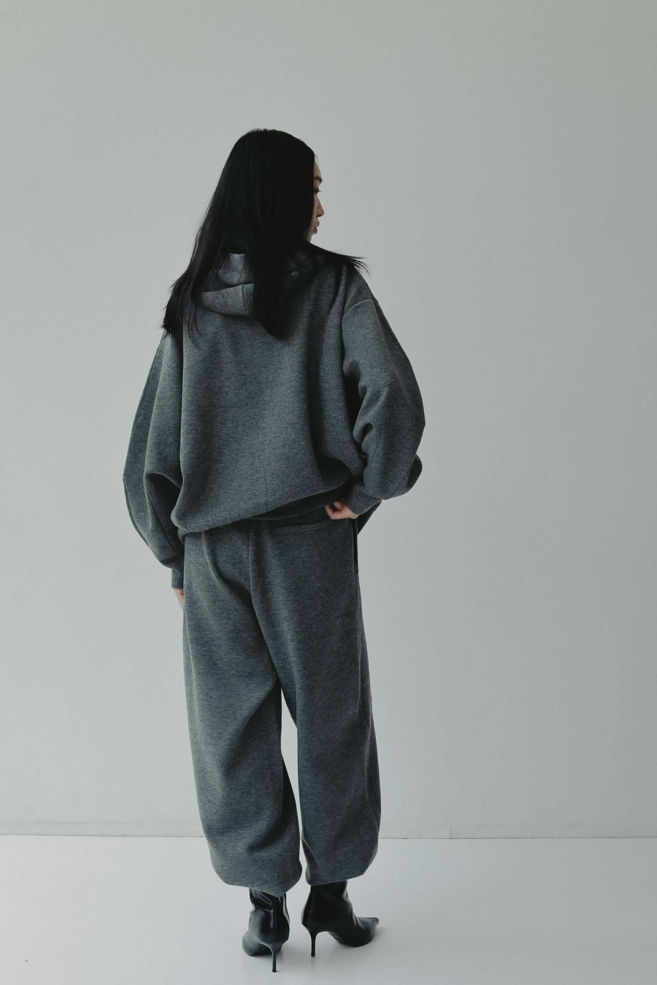 ニットスウェットパンツ（グレー）