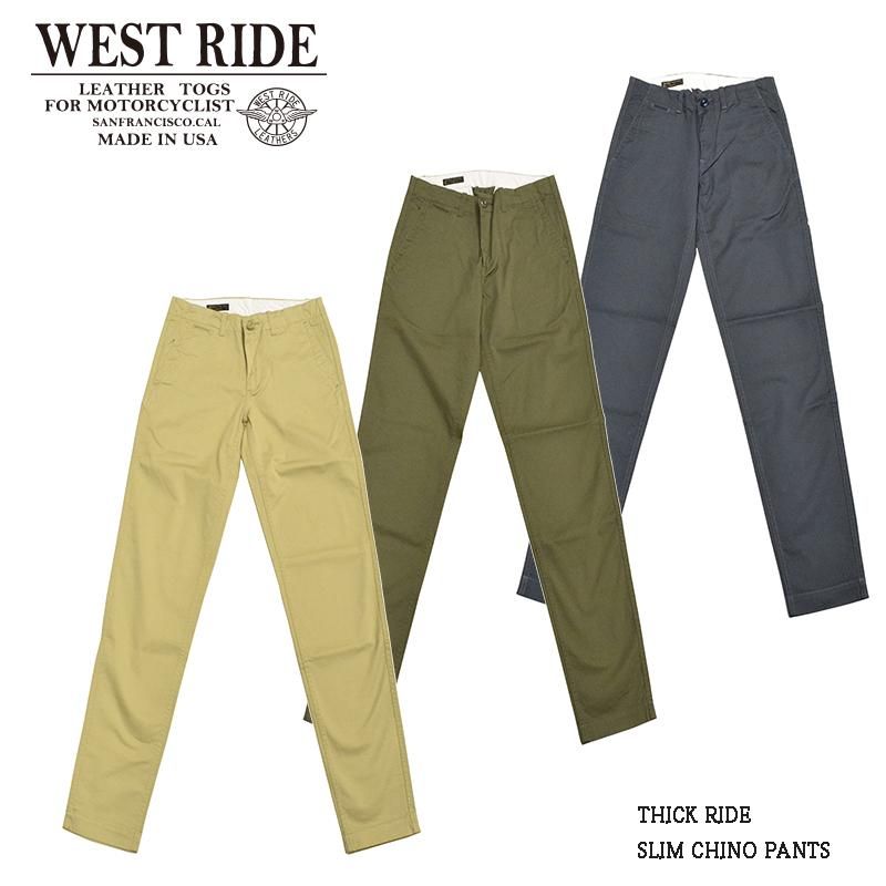 WESTRIDE/ウエストライド】ボトム/THICK RIDE SLIM CHINO PANTS