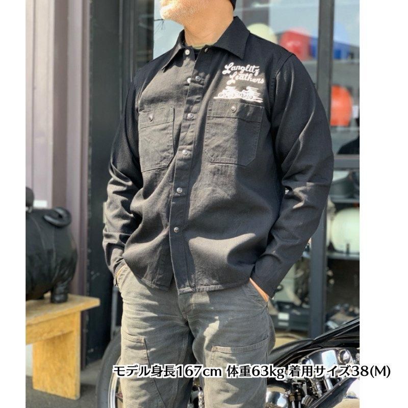 Langlitz Leathers /ラングリッツレザーズ】 Black Denim Long Sleeve