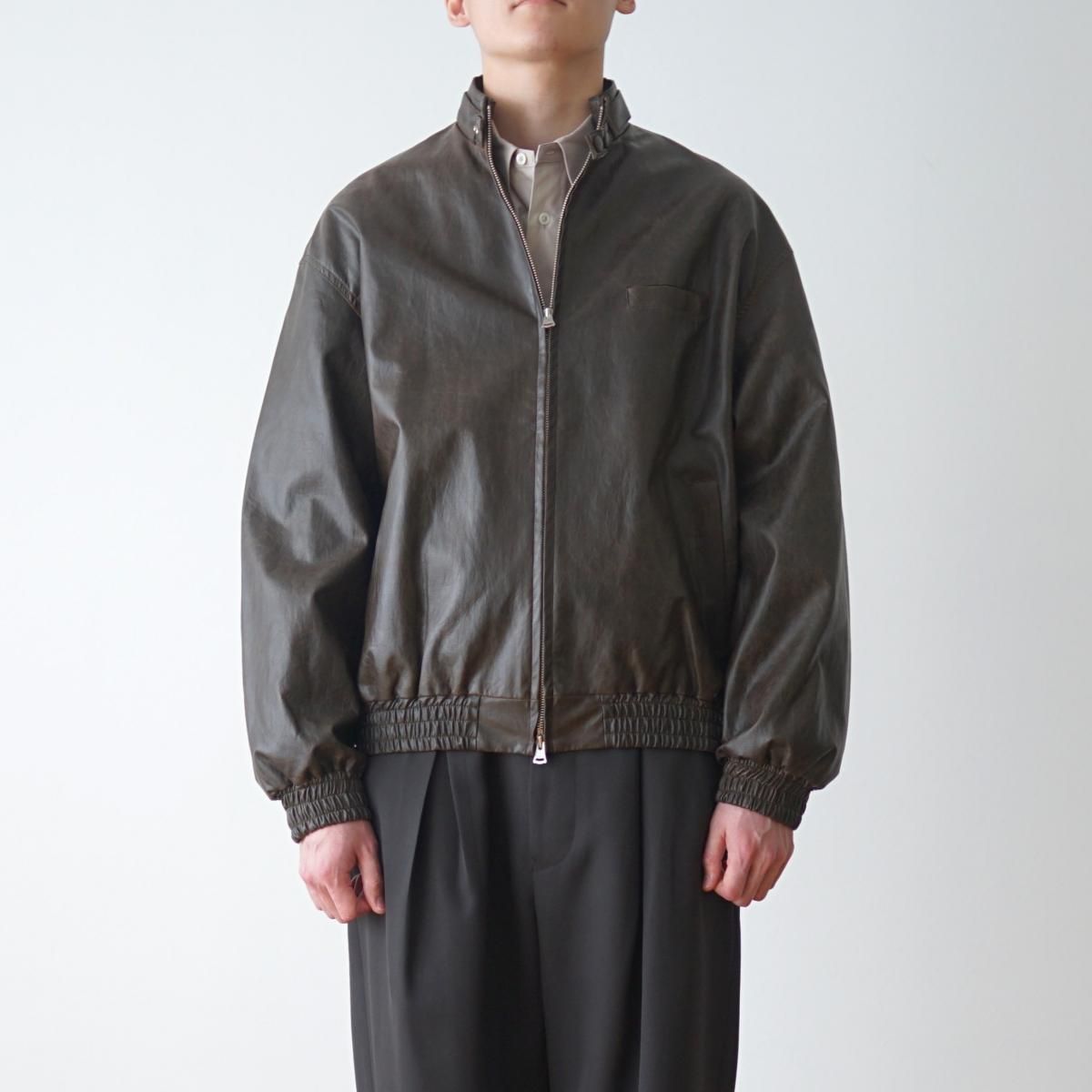 INSCRIRE / アンスクリア】 FAKE LEATHER THREE POCKET BLOUSON