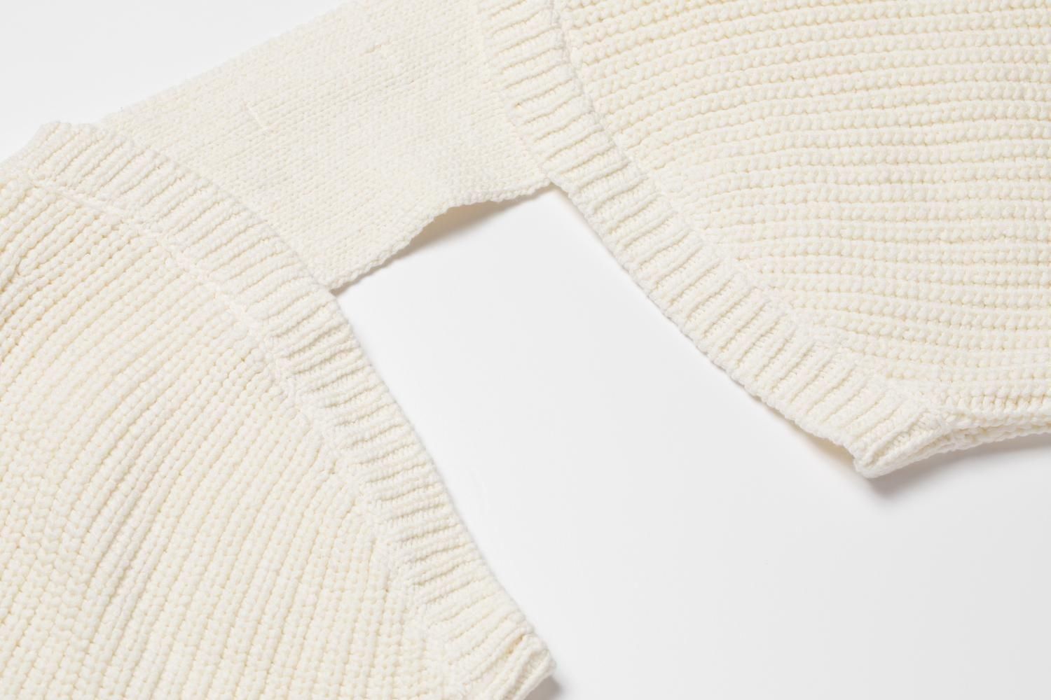 ビジューニットタンク＆カーディガンSET（IVORY） - PINUE