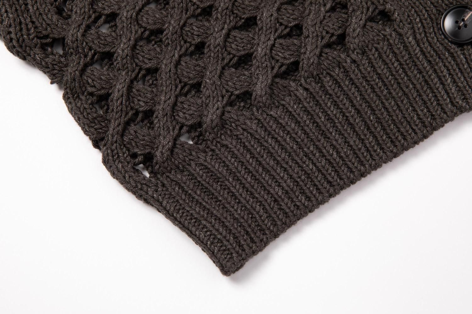 アップルパイニットカーディガン（STONE） - PINUE